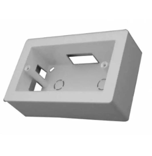 Scatola da parete modulare monoblocco IP40 bianca - montaggio esterno universale