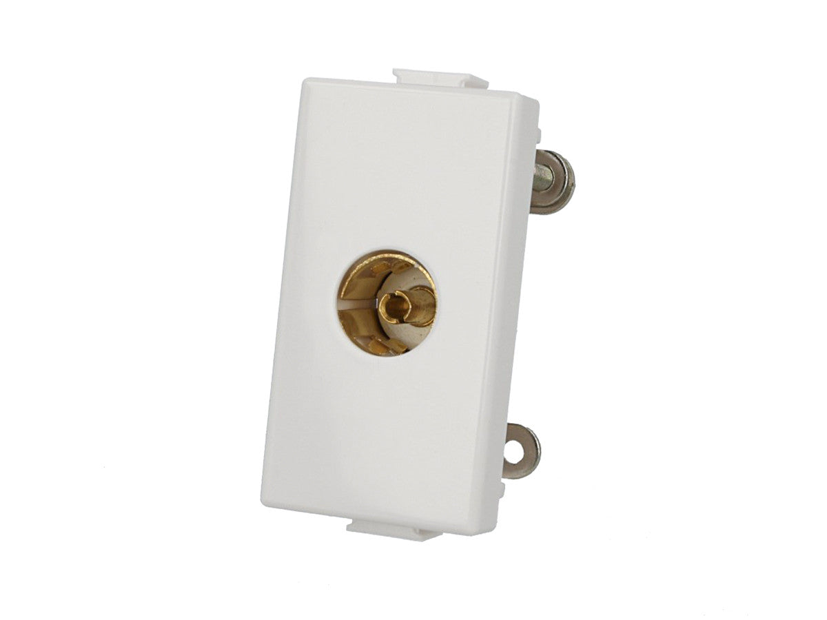 Presa TV tipo F femmina compatibile con BTicino Matix - modulo da incasso per supporto e placca compatibile