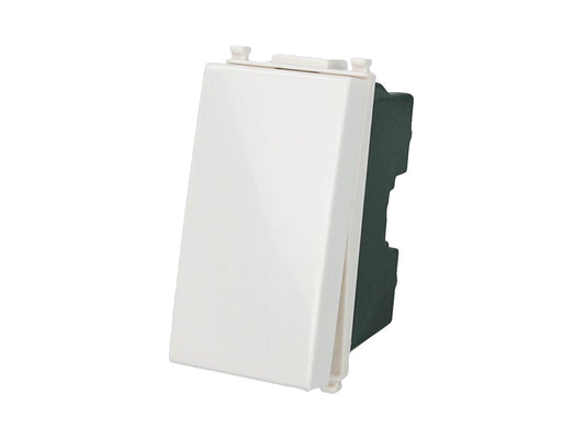 Pulsante NO 1P 16A compatibile con Vimar Arke Bianco - modulo da incasso per supporto e placca compatibile