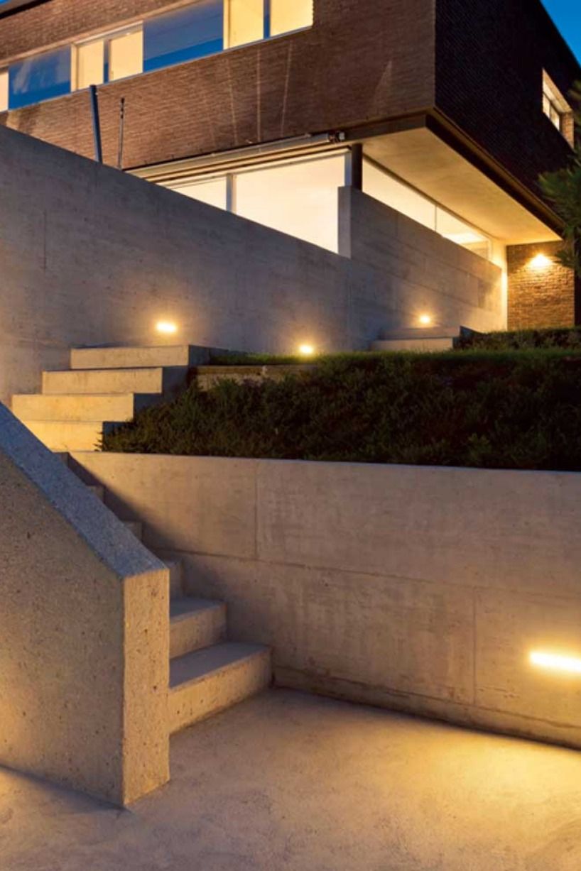 Segnapasso LED rettangolare da incasso IP65 7W/9W/15W - alluminio per scale e giardino
