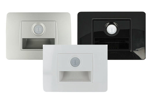 Segnapasso LED da incasso 503 con sensore di movimento - uso interno per scale e corridoi