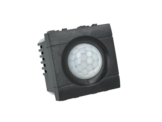 Sensore di movimento PIR con timer compatibile con BTicino Living Light e Living International - modulo da incasso per supporto e placca compatibile