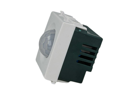 Sensore di movimento PIR con timer compatibile con Vimar Plana Bianco - modulo da incasso per supporto e placca compatibile