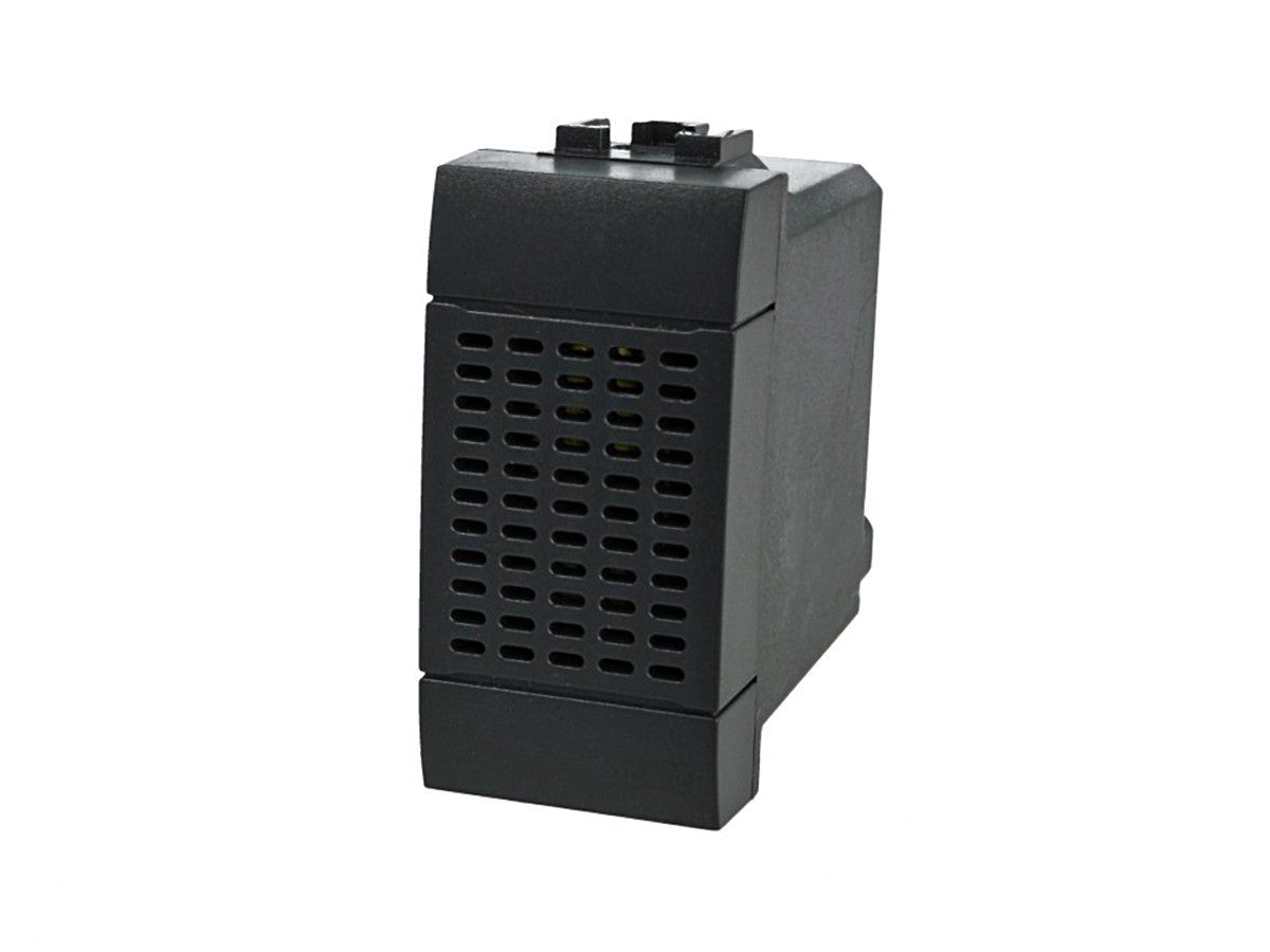 Suoneria a bronzo 6A 220V compatibile con BTicino Living Light e Living International - modulo da incasso per supporto e placca compatibile