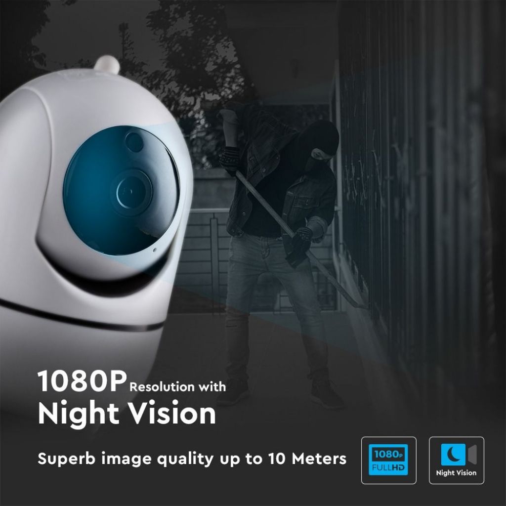 Telecamera IP Wi-Fi PTZ da interno 2MP 1080p orientabile